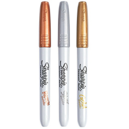 Metallic 3-pack i gruppen Pennor / Konstnärspennor / Tuschpennor hos Pen Store (104770)