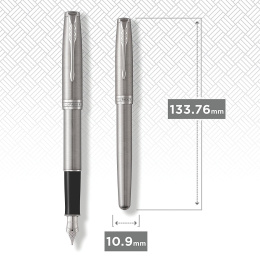 Sonnet Steel/Chrome Reservoar Fine i gruppen Pennor / Fine Writing / Reservoarpennor hos Pen Store (104817)