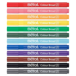 Colour Broad Tip 12-pack (3 år+) i gruppen Kids / Barnpennor / Tuschpennor för barn hos Pen Store (104845)