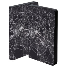 Notebook Graphic Traveller - Nightflight Berlin Silver i gruppen Papper & Block / Skriva och anteckna / Anteckningsböcker hos Pen Store (104890)