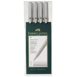 Ritpenna Ecco Pigment 4-set i gruppen Pennor / Skriva / Fineliners hos Pen Store (105156)
