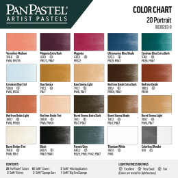 Portrait 20-set i gruppen Konstnärsmaterial / Konstnärsfärger / Pastell / Torrpastell hos Pen Store (106068)