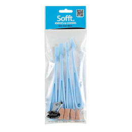 Sofft 4 x Knives & Covers i gruppen Konstnärsmaterial / Målartillbehör / Rollers och svampar hos Pen Store (106107)