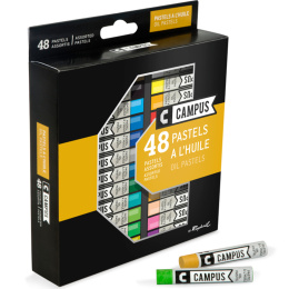 Campus Oljepastellkritor 48-set i gruppen Konstnärsmaterial / Kritor och blyerts / Pastellkritor hos Pen Store (106256)