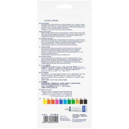 Akrylfärg 12-set i gruppen Konstnärsmaterial / Konstnärsfärger / Akrylfärg hos Pen Store (106519)