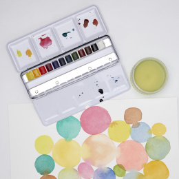 Cotman Akvarellfärg Blue Box 12 ½ - koppar i gruppen Konstnärsmaterial / Färger / Akvarellfärg hos Pen Store (107241)