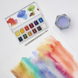 Cotman Akvarellfärg Sketchers Pocket Box 12 ½ - koppar i gruppen Konstnärsmaterial / Färger / Akvarellfärg hos Pen Store (107243)