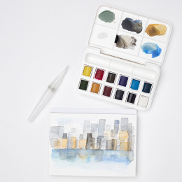 Cotman Akvarellset Water Brush Pen 12 ½ - koppar i gruppen Konstnärsmaterial / Färger / Akvarellfärg hos Pen Store (107245)