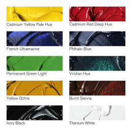 Winton Oljefärg Tub 37 ml 10-set i gruppen Konstnärsmaterial / Konstnärsfärger / Oljefärg hos Pen Store (107256)