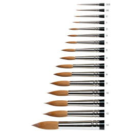 Serie 7 Kolinsky Mårdhårspensel St 8 i gruppen Konstnärsmaterial / Penslar / Akvarellpenslar hos Pen Store (107674)