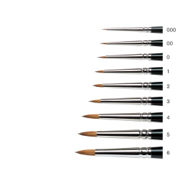 Serie 7 Kolinsky Mårdhårspensel Miniature St 0 i gruppen Konstnärsmaterial / Penslar / Akvarellpenslar hos Pen Store (107677)