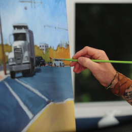 Syntetpensel Freestyle Rund St 4 i gruppen Konstnärsmaterial / Penslar / Akrylpenslar hos Pen Store (108080)