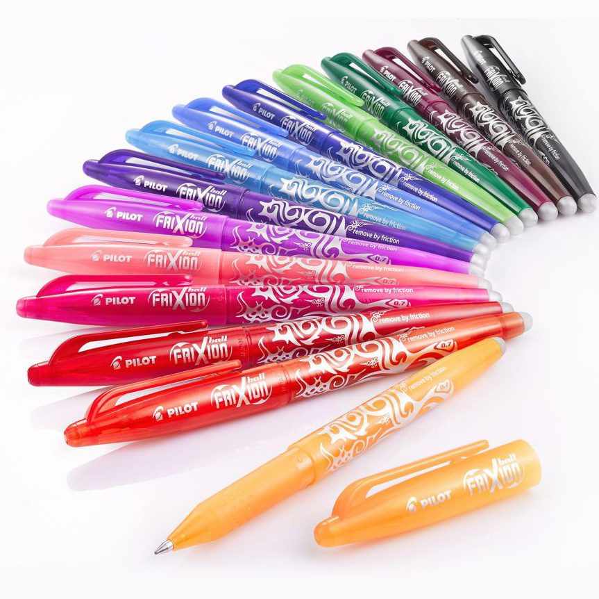 Pilot FriXion Clicker Erasable Gel Pens - 8 Pack Assorted Colors, Retractable & No Mess Erasing
