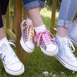 4500 Textilpenna 066 Neon Orange i gruppen Skapande & Hobby / Färger / Textilfärg och textilpennor hos Pen Store (110337)