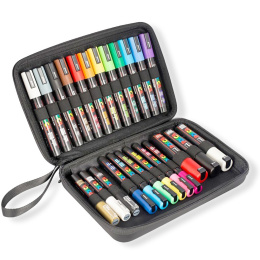 Posca Marker 24-set Rubbercase i gruppen Pennor / Konstnärspennor / Illustrationsmarkers hos Pen Store (110396)