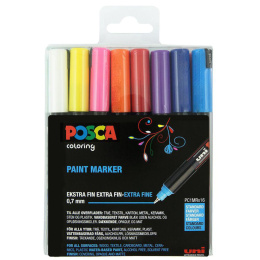 Posca PC-1MR 16-set i gruppen Pennor / Konstnärspennor / Illustrationsmarkers hos Pen Store (110424)