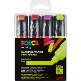 Posca PC-8K Neon 4-set i gruppen Pennor / Konstnärspennor / Illustrationsmarkers hos Pen Store (110431)