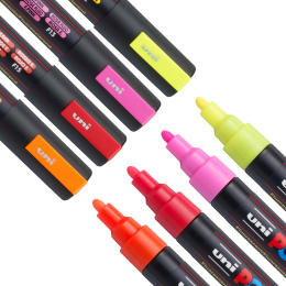 Posca PC-5M Neon 4-set i gruppen Pennor / Konstnärspennor / Illustrationsmarkers hos Pen Store (110434)