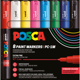 Posca PC-1MC 8-set i gruppen Pennor / Konstnärspennor / Illustrationsmarkers hos Pen Store (110436) Posca PC-1MC 8-set i gruppen Pennor / Konstnärspennor / Illustrationsmarkers hos Pen Store (110436)