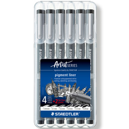 Pigment Liner 6-set i gruppen Pennor / Skriva / Fineliners hos Pen Store (110850)