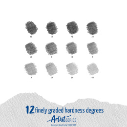 Mars Lumograph 12-set Design i gruppen Konstnärsmaterial / Kritor och blyerts / Grafit och blyerts hos Pen Store (110871)