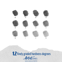 Mars Lumograph 12-set Sketching i gruppen Konstnärsmaterial / Kritor och blyerts / Grafit och blyerts hos Pen Store (110872)