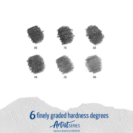 Mars Lumograph 100 6-set i gruppen Konstnärsmaterial / Kritor och blyerts / Grafit och blyerts hos Pen Store (110878)