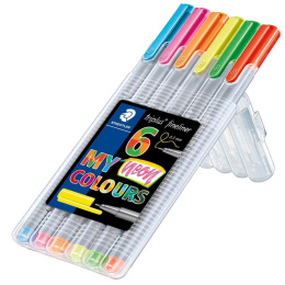 Triplus Fineliner Neon 6-pack i gruppen Pennor / Konstnärspennor / Tuschpennor hos Pen Store (110999)