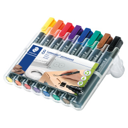 8-pack Lumocolor permanent snedskuren i gruppen Pennor / Märkning och kontor / Märkpennor hos Pen Store (111001)