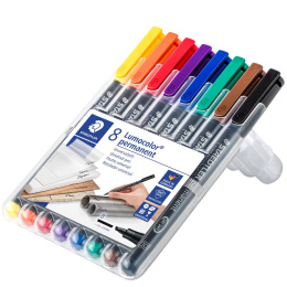 8-pack Lumocolor permanent Broad i gruppen Pennor / Märkning och kontor / Märkpennor hos Pen Store (111075)