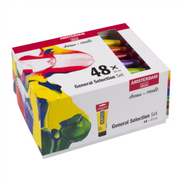 Akrylfärg Standard Set 48 x 20 ml i gruppen Konstnärsmaterial / Färger / Akrylfärg hos Pen Store (111760)