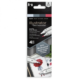 Illustrator Marker 4-set Stylish i gruppen Pennor / Konstnärspennor / Illustrationsmarkers hos Pen Store (111893)