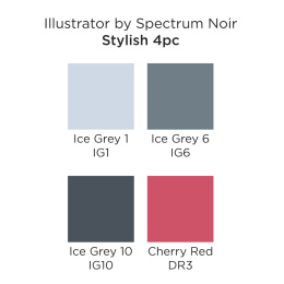 Illustrator Marker 4-set Stylish i gruppen Pennor / Konstnärspennor / Illustrationsmarkers hos Pen Store (111893)