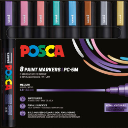 PC-5M Metallic 8-set i gruppen Pennor / Konstnärspennor / Illustrationsmarkers hos Pen Store (112630)
