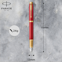 IM Premium Red/Gold Reservoar Fine i gruppen Pennor / Fine Writing / Reservoarpennor hos Pen Store (112692)