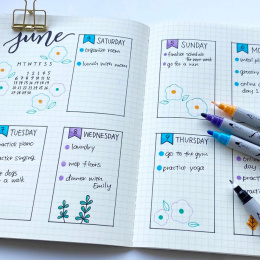 Clean Color DOT Pen 6-set i gruppen Pennor / Konstnärspennor / Illustrationsmarkers hos Pen Store (125138)