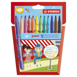 Power Fiberpenna 12-pack i gruppen Kids / Barnpennor / Tuschpennor för barn  hos Pen Store (125420)