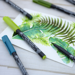 Koi Coloring Brush Pen 6-set Botanical i gruppen Pennor / Skriva / Fineliners hos Pen Store (125585)