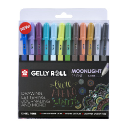 Gelly Rolls Moonlight Univer 12-pack i gruppen Pennor / Skriva / Gelpennor hos Pen Store (125604)