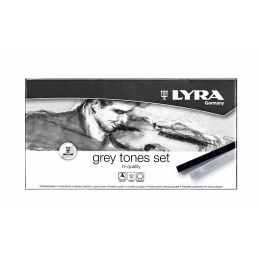 Pastellkritor Hårda Grey Tones 12-set i gruppen Konstnärsmaterial / Kritor och blyerts / Pastellkritor hos Pen Store (125972)