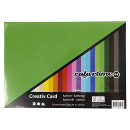Färgat papper basic A4 180 g i gruppen Kids / Barnpyssel och kreativitet / Pysselpapper och ritblock / Färgat papper för barn hos Pen Store (126470)