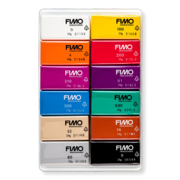 FIMO Professional Modellera Basic colours 12-pack i gruppen Skapande & Hobby / Skapa / Modellera / Ugnshärdande lera hos Pen Store (126646)
