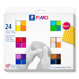 FIMO Soft Modellera 24 x 25 g Basic colours i gruppen Skapande & Hobby / Skapa / Modellera hos Pen Store (126654)