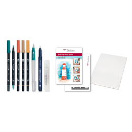 ABT Dual Watercoloring Brush set Seaside i gruppen Pennor / Konstnärspennor / Penselpennor hos Pen Store (126976)