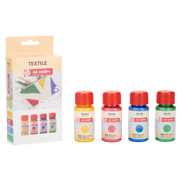 Textilfärg Set 4 x 50 ml Pearl i gruppen Skapande & Hobby / Färger / Textilfärg och textilpennor hos Pen Store (127586)