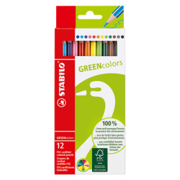GreenColors Färgpennor 12-pack i gruppen Pennor / Konstnärspennor / Färgpennor hos Pen Store (127802)