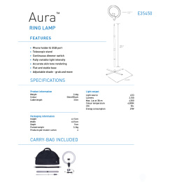 Aura Ring Floor Lamp i gruppen Skapande & Hobby / Hobbytillbehör / Belysning hos Pen Store (127936)