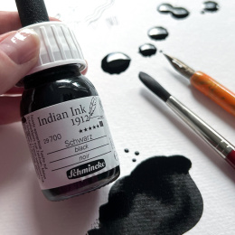 Indian Ink Black 28 ml i gruppen Konstnärsmaterial / Konstnärsfärger / Tusch och bläck hos Pen Store (128023)