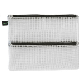 Fodral Mesh Dubbelzipper A4 i gruppen Pennor / Penntillbehör / Pennskrin och fodral hos Pen Store (128374)