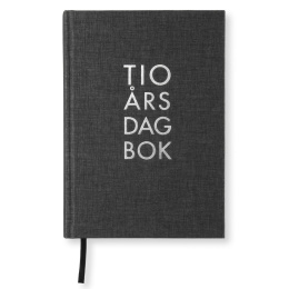 10-årsdagsbok A5 Black i gruppen Papper & Block / Kalendrar och almanackor / Specialkalendrar hos Pen Store (128473)